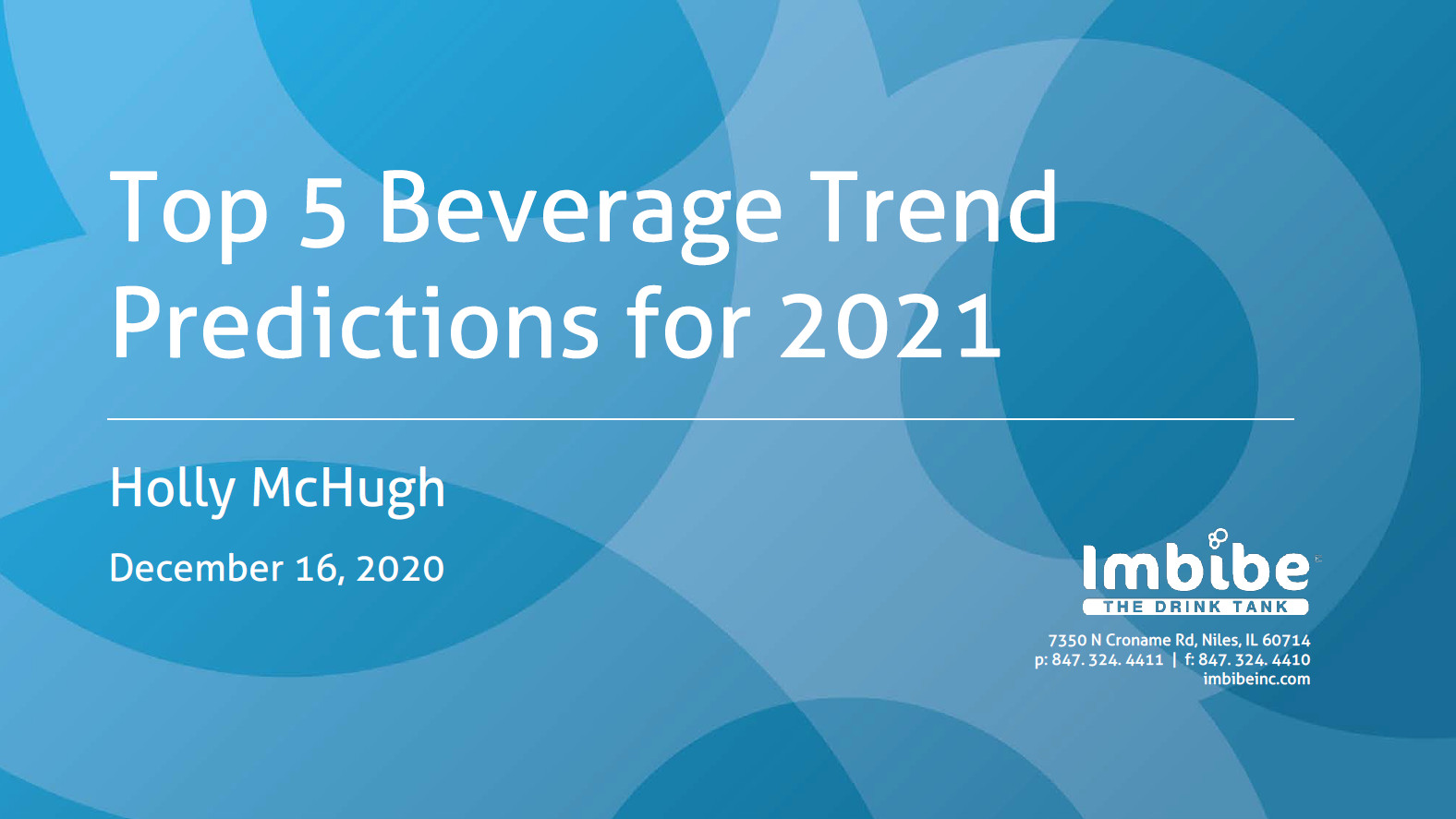 Top 5 Beverage Trend Predictions for 2021
