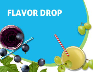 flavor drop white grape drink and concord grape drink