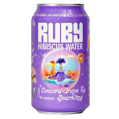 ruby concord grape sparkling hibiscus water