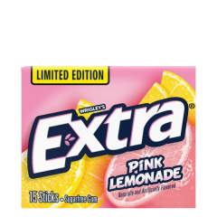 package of wrigley's extra pink lemonade gum