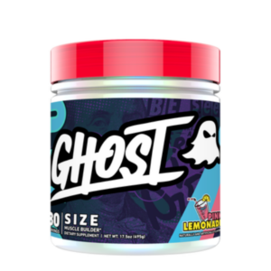 jar of ghost size pink lemonade dietary supplement