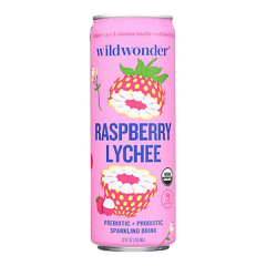 wildwonder raspberry lychee sparkling drink